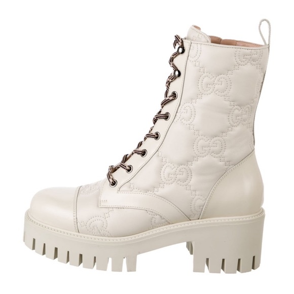 Gucci GG Logo Leather boots - Picture 1 of 5